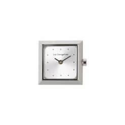 Montre Les Georgettes Couture Absolue Carrée Acier Cadran Argent