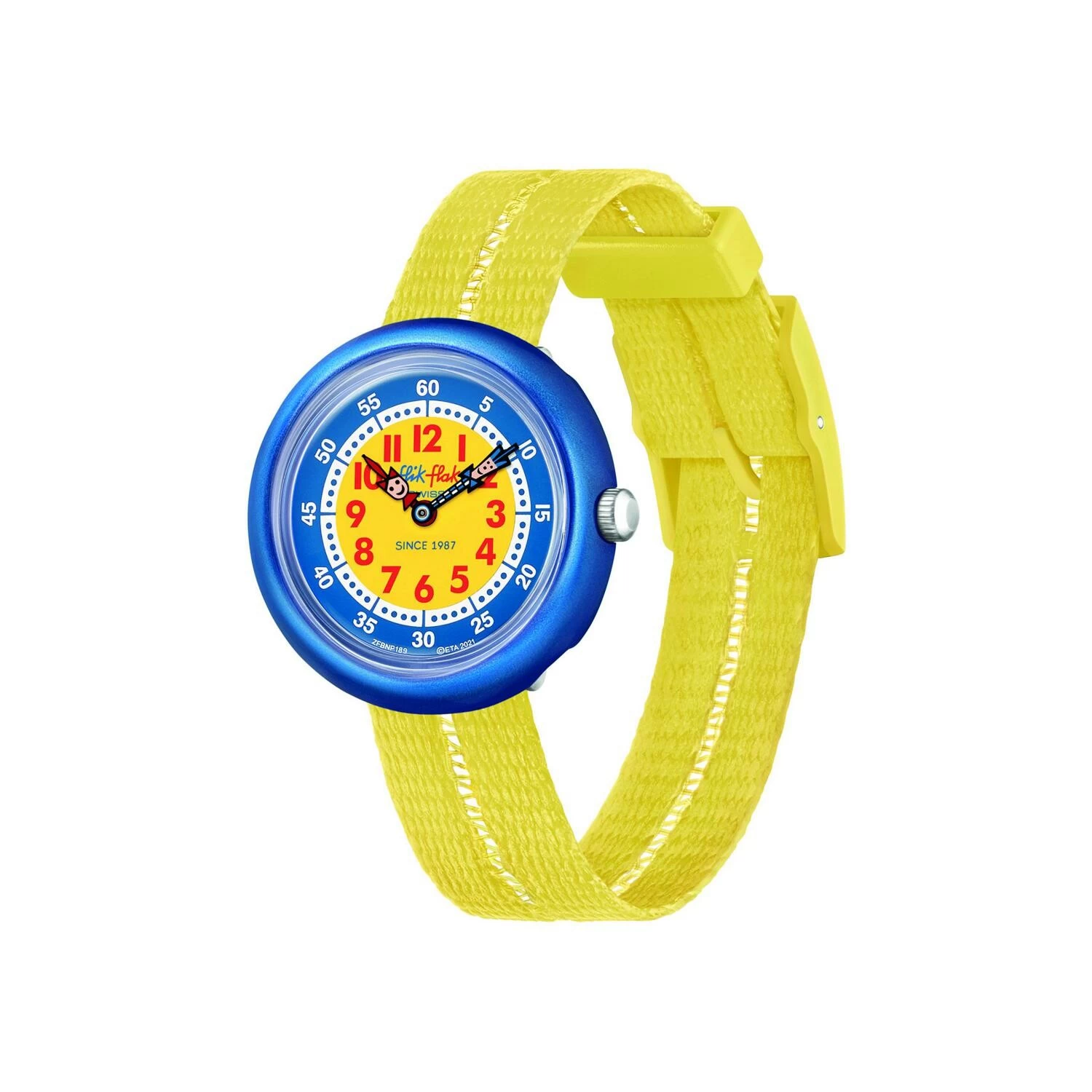 Montre Flik Flak Retro Yellow 1 Montre Flik Flak Retro Yellow