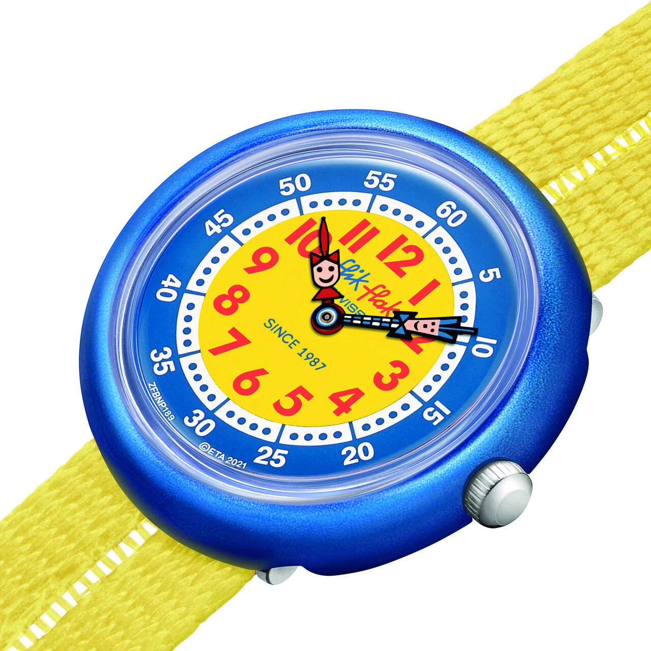 Montre Flik Flak Retro Yellow 3 Montre Flik Flak Retro Yellow – Image 3