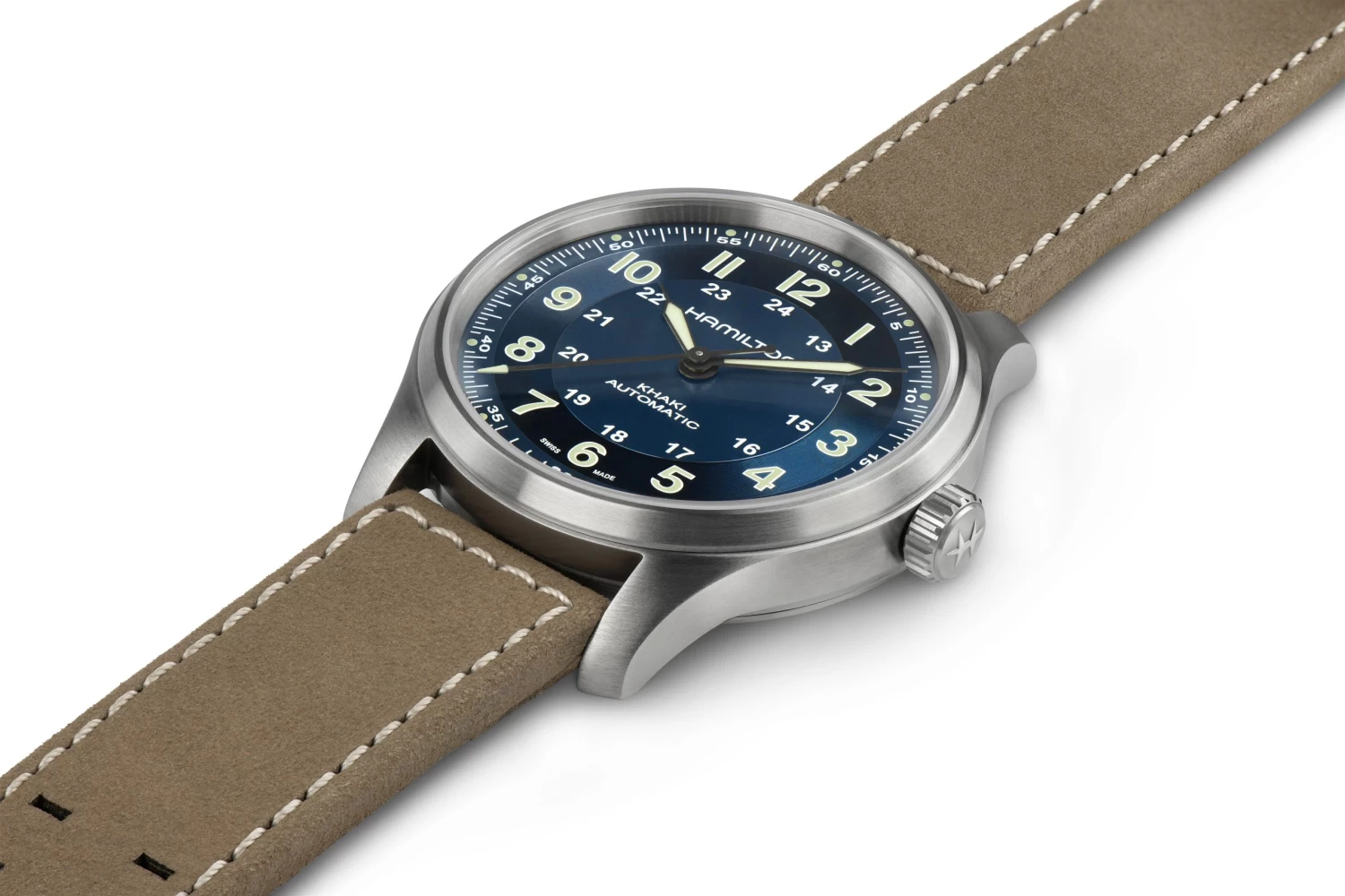 Montre Hamilton Khaki Field Titanium Bleue 2 Montre Hamilton Khaki Field Titanium Bleue – Image 2