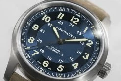 Montre Hamilton Khaki Field Titanium Bleue 7 Montre Hamilton Khaki Field Titanium Bleue -Montres De Mode H70545540 4