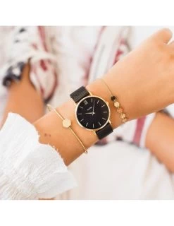 CLUSE Minuit Mesh Black -Montres De Mode cluse minuit mesh black 3