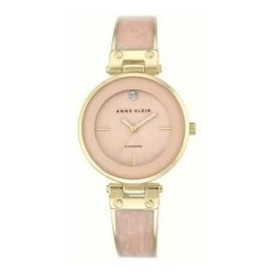 Montre Anne Klein AK-N7605CHRM - Cristaux Swarovski Bracelet Acier Argent Boîtier Aluminium Argent Femme