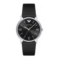Emporio Armani Montre Armani AR11013 - Montre Cuir Cadran Noire Homme