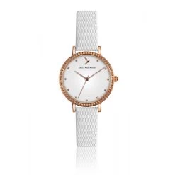 Montre Femme Emily Westwood EDM-B051R.14 - Bracelet Cuir Blanc