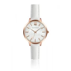 Montre Femme Emily Westwood EDQ-B024R - Bracelet Cuir Blanc