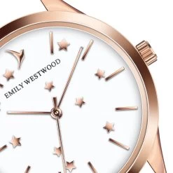 Montre Femme Emily Westwood EFF-B018R - Bracelet Cuir Blanc -Montres De Mode montre connecte femme emily westwood montres eff b018r bracelet cuir blanc eff b018r 4 1140x1140