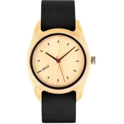 Montre D.W.Y.T DW-00102-5015 - Montre Toundra Bois Cuir Noir Femme