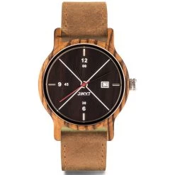 Montre D.W.Y.T DW-00201-1002 - Montre Cuir Marron Bois Marron Homme
