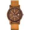 Montre D.W.Y.T DW-00202-5008 - Montre Cuir Marron Bois Marron Homme