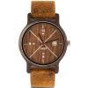 Montre D.W.Y.T DW-00203-1005 - Montre Cuir Marron Bois Marron Homme