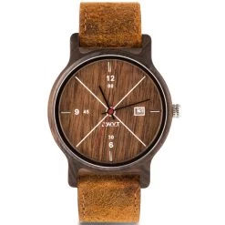 Montre D.W.Y.T DW-00203-1005 - Montre Cuir Marron Bois Marron Homme