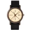 Montre D.W.Y.T DW-00204-5011 - Montre Baïkal Dateur Bois Cuir Noir Homme