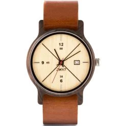 Montre D.W.Y.T DW-00204-5012 - Montre Cuir Marron Bois Marron Homme