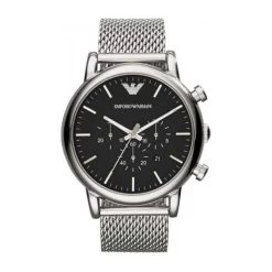 Montre Emporio Armani AR1808 - Montre Ronde Argent Homme