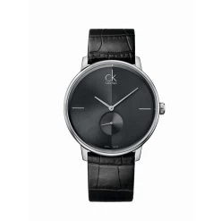 Montre Femme Calvin Klein Montres ACCENT SSEC PO GT SST BLKLEA CGREYDIAL - K2Y211C3 Bracelet Cuir