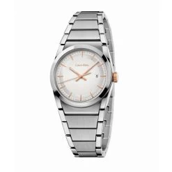 Montre Femme Calvin Klein Montres STEP PO/BR LY SST/PVD5N B-LET SIL DIAL - K6K33B46 Bracelet Acier