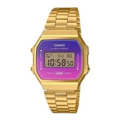 Montre Femme CASIO ORIGINAL VINTAGE A168WERG-2AEF - Bracelet Acier Noir