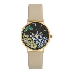 Montre Femme Christian Lacroix FLOWER GALAXY CLW414 - Bracelet Cuir Beige