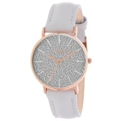 Montre Femme Clueless BCL10452-804- Bracelet Cuir Blanc