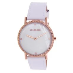 Montre Femme Clueless BCL10472-301 - Bracelet Cuir Blanc