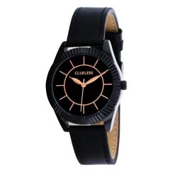Montre Femme Clueless BCL10652-903 - Bracelet Cuir Noir