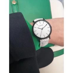 Montre Femme Clueless BCL10722-003 - Bracelet Cuir Blanc -Montres De Mode montre femme clueless bcl10722 003 bracelet cuir blanc 3414526 5 1140x1140