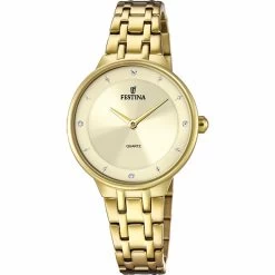 Montre Femme Festina Montres MADEMOISELLE F20601-2 - Bracelet Acier Doré