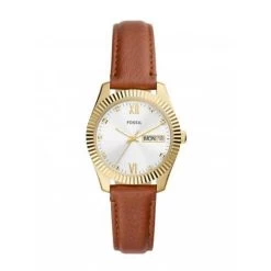 Montre Femme Fossil SCARLETTE ES5184 - Bracelet Cuir Marron