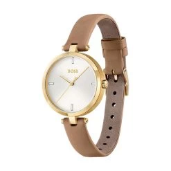 Hugo Boss Montre Femme Boss Montres MAJESTY 1502652 - Bracelet Cuir Marron -Montres De Mode montre femme hugo boss montres majesty 1502652 bracelet cuir marron 1502652 2 1140x1140