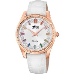 Montre Femme Lotus L18901-1 - Bracelet Cuir Blanc