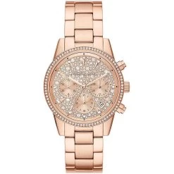 Montre Femme MK7302 - Bracelet Acier Doré Rose