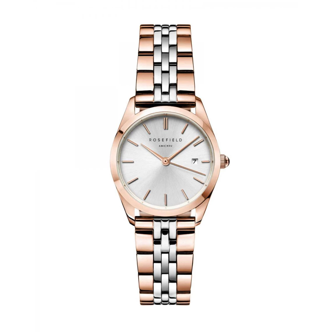 Montre Femme Rosefield Ace XS -ASRSR-A21 Bracelet Acier Doré Rose 1 Montre Femme Rosefield Ace XS -ASRSR-A21 Bracelet Acier Doré Rose