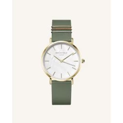 Montre Femme Rosefield Montres West Village - WFGG-W85 Bracelet Cuir Vert
