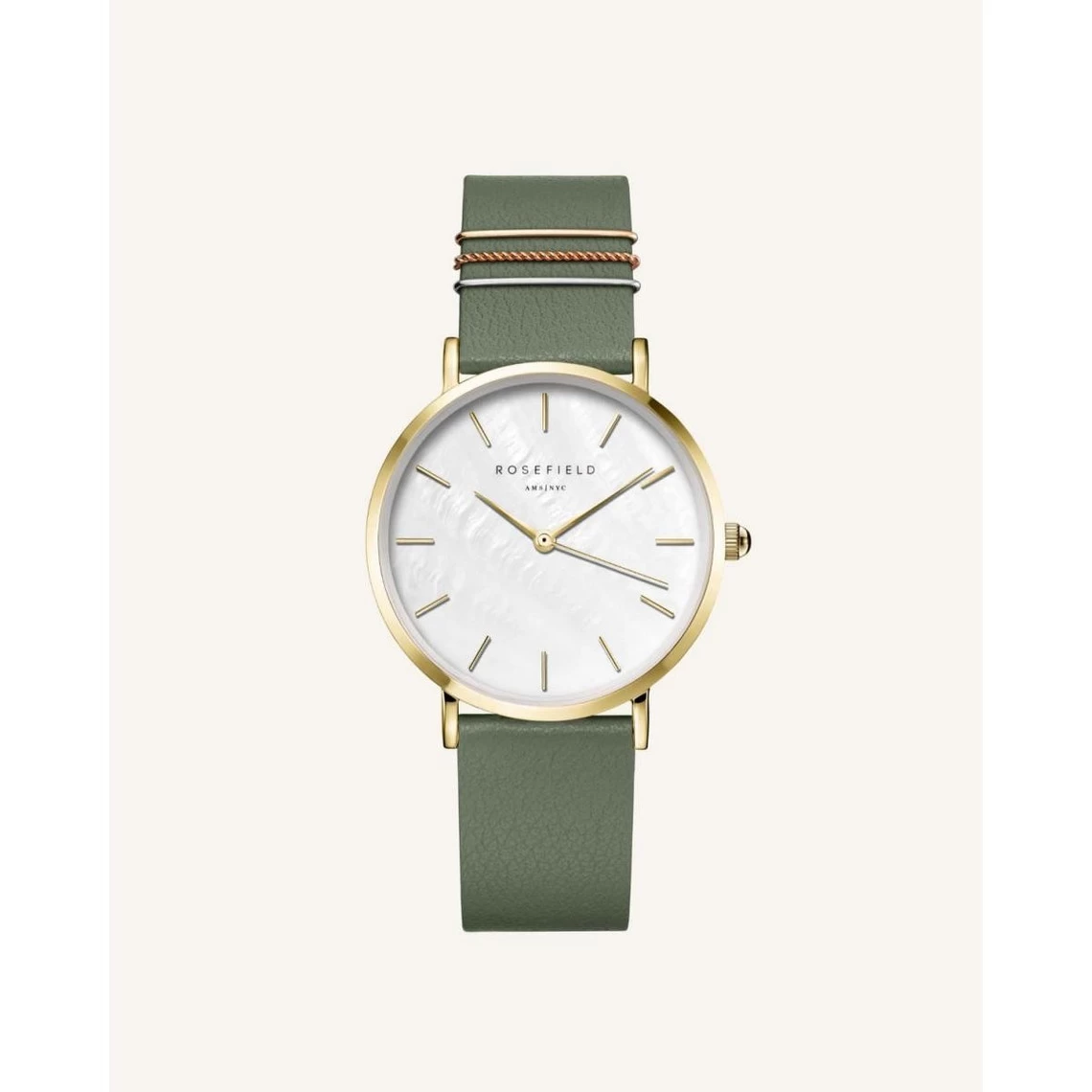 Montre Femme Rosefield Montres West Village - WFGG-W85 Bracelet Cuir Vert 1 Montre Femme Rosefield Montres West Village - WFGG-W85 Bracelet Cuir Vert
