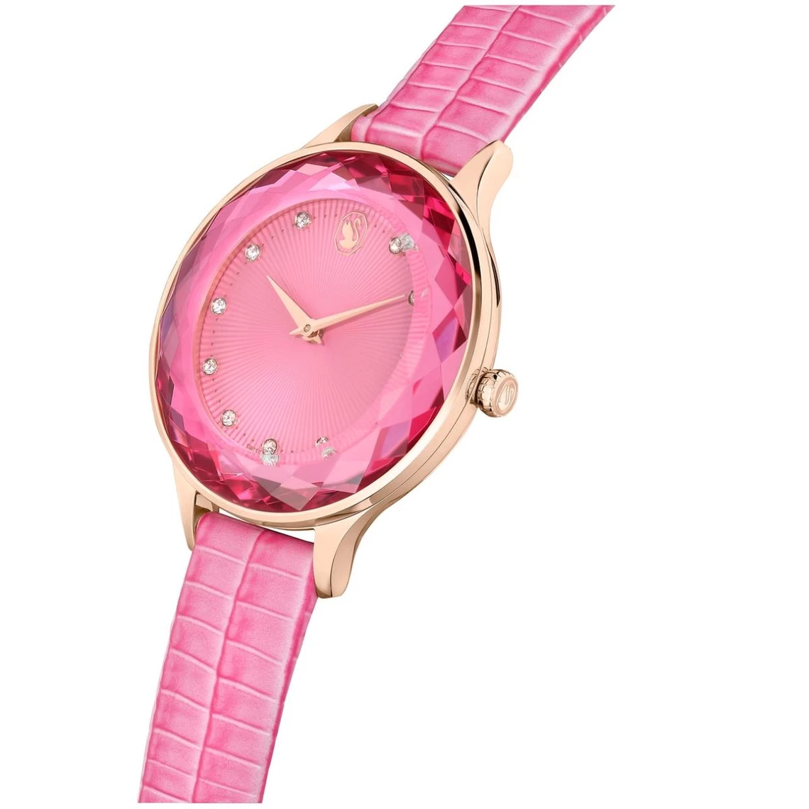 Montre Femme Swarovski OCTEA NOVA 5650030 - Bracelet En Cuir Rose 4 Montre Femme Swarovski OCTEA NOVA 5650030 - Bracelet En Cuir Rose – Image 4