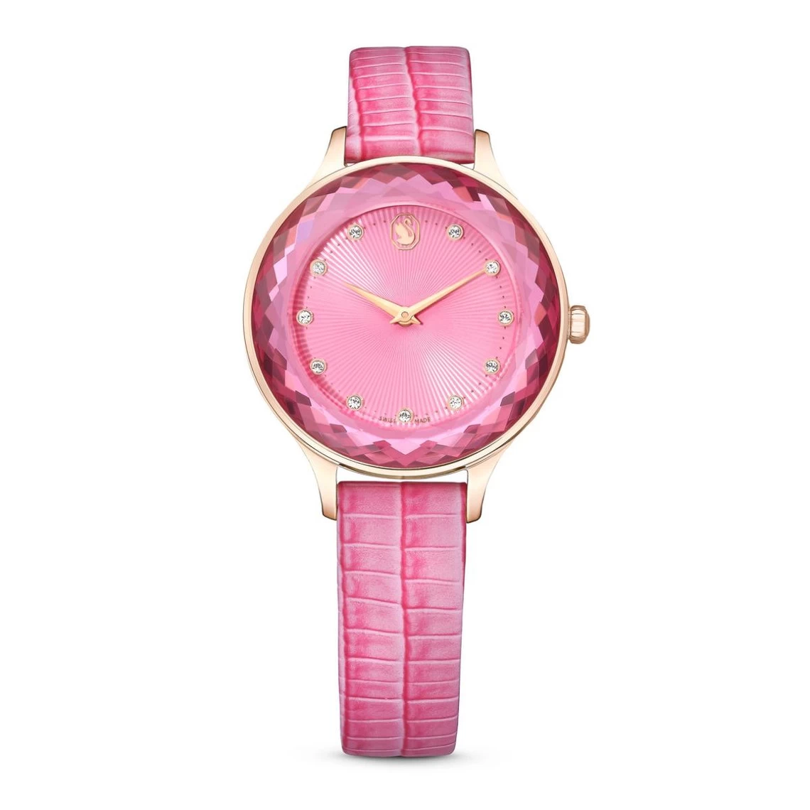 Montre Femme Swarovski OCTEA NOVA 5650030 - Bracelet En Cuir Rose 1 Montre Femme Swarovski OCTEA NOVA 5650030 - Bracelet En Cuir Rose