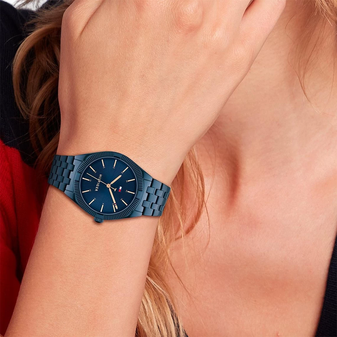 Montre Femme Tommy Hilfiger 1782552 - Bracelet Acier Bleu 4 Montre Femme Tommy Hilfiger 1782552 - Bracelet Acier Bleu – Image 4