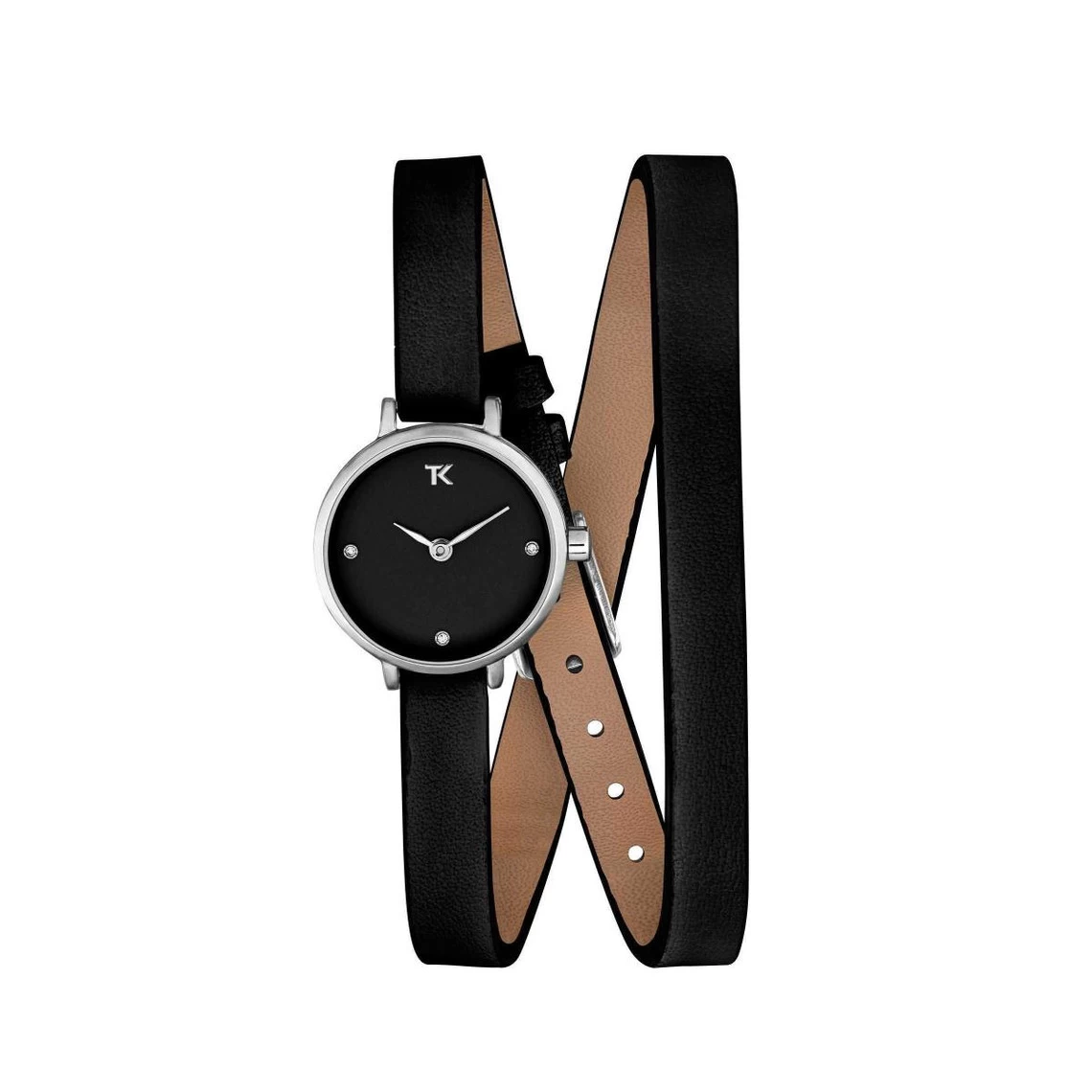 Montre Femme Trendy Kiss Lucie TC10159-02 - Bracelet Cuir Noir 1 Montre Femme Trendy Kiss Lucie TC10159-02 - Bracelet Cuir Noir