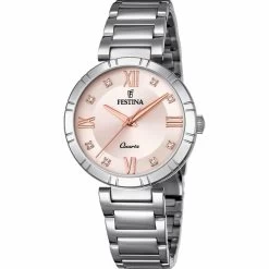 Montre Festina MADEMOISELLE F16936-C - Montre ACIER CADRAN ROSE BRACELET ACIER Femme