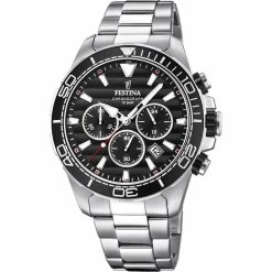 Montre Festina Prestige F20361-4 - Montre Chronographe Acier Homme