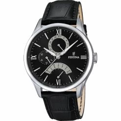 Montre Festina Retro F16823-2 - Montre Multifonctions Cuir Homme