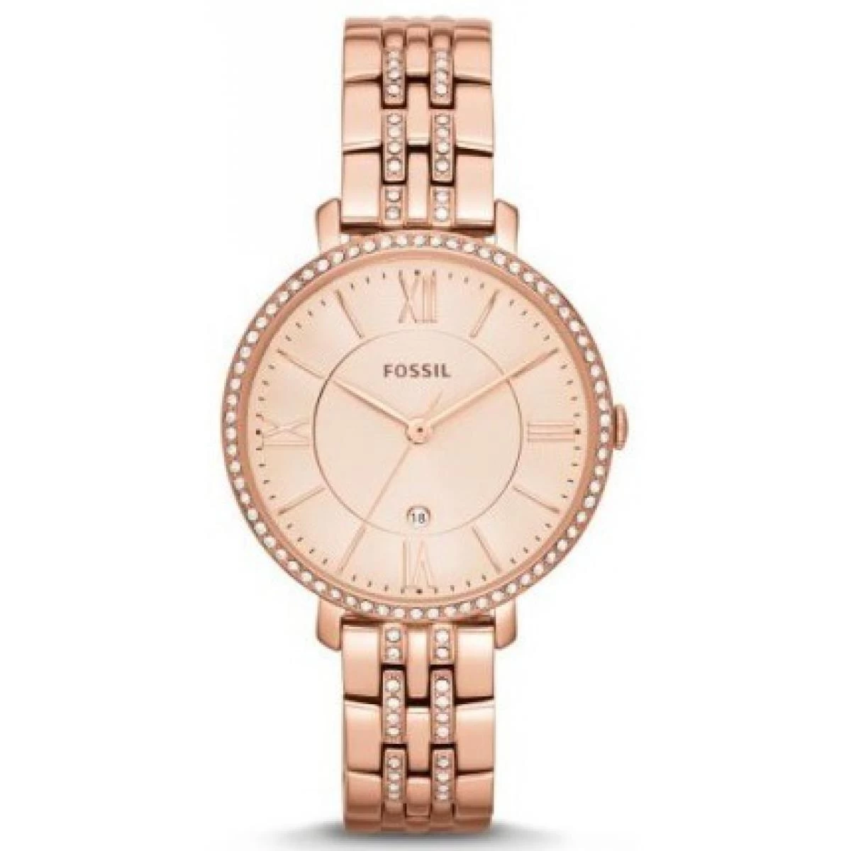 Montre Fossil ES3546 - JACQUELINE Acier Doré Rose Femme 1 Montre Fossil ES3546 - JACQUELINE Acier Doré Rose Femme