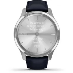 Montre Connectée Garmin Vivomove Luxe 010-02241-00 Silver-Blue