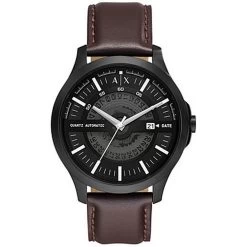 Emporio Armani Montre Homme ARMANI AX2446 - Bracelet Cuir Marron