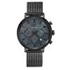 Montre Homme Baron 220H439 Cadran Noir Bracelet Acier Milanais Noir
