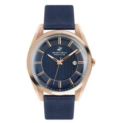 Montre Homme Beverly Hills Polo Club BBP3219X-499 - Bracelet Cuir Bleu