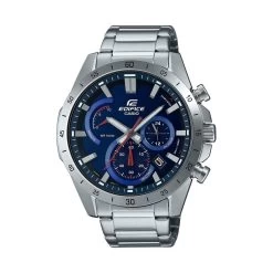 Casio Montre Homme EFR-573D-2AVUEF - Bracelet Acier Argent