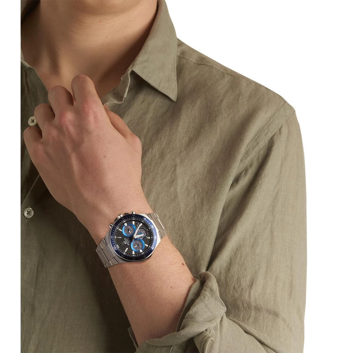 Casio Montre Homme EFS-S600D-1A2VUEF - Bracelet Acier Argent 4 Casio Montre Homme EFS-S600D-1A2VUEF - Bracelet Acier Argent – Image 4