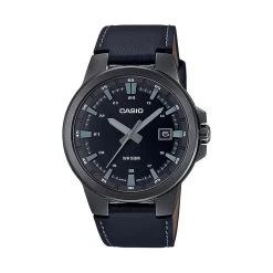 Montre Homme CASIO MONTRES MTP-E173BL-1AVEF - Bracelet Cuir Noir